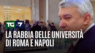 La rabbia delle università di Roma e Napoli [upl. by Darken]