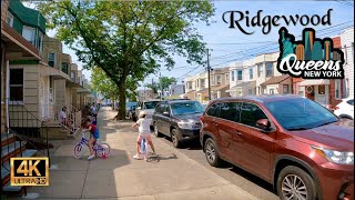 4k🇺🇸 Exploring Ridgewood Queens New York [upl. by Ecreip78]