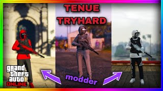 3 TENUES TRYHARD SANS CODAGE  facile a faire  GTA ONLINE [upl. by Elrem761]