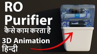 How RO Purifier works  3D Animation Hindi  RO kaise kaam karta hai [upl. by Wadleigh]