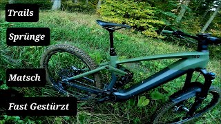 Trails ⛰️ Sprünge 💥 Matsch 🤪 Fast Gestürzt ☠️  Cube Stereo Hybrid 160 TM 2022 [upl. by Bred117]