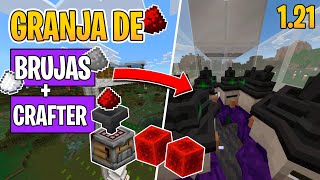 NUEVA Granja de Brujas Polvora Minecraft Bedrock 121 [upl. by Michaelina347]