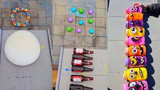 Breaking Glass Bottles  Breaking glass bottles 1 hour  Smash things [upl. by Nottnerb703]