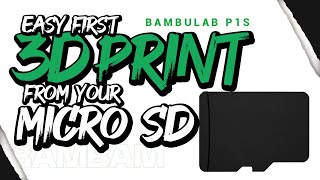 Bambu P1S First Print Essential Tips for Beginners [upl. by Aitan]