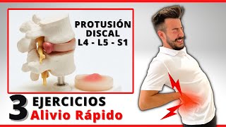 🔴 Descubre cómo ALIVIAR Rápidamente la PROTUSIÓN DISCAL L45 y L5S1 CASO REAL [upl. by Enohpets96]