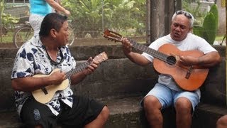 Fatu Hiva in the Marquesas French Polynesia Images with local music by Tiri and Pierre [upl. by Allemap]