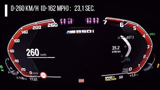 New BMW M850i xDrive G15  Acceleration 0260 kmh 0162 mph with Launch Control [upl. by Nahsez510]