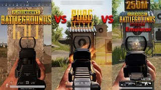 GUN RECOIL PUBG VS PUBG LITE VS PUBG MOBILE EMULATOR [upl. by Nagol400]