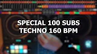 SPECIAL 100 SUBS I TECHNO 160 BPM I DJ BAGIMAN [upl. by Eelimaj]