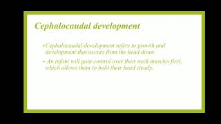 cephalocaudal and proximodistal development [upl. by Annanhoj423]