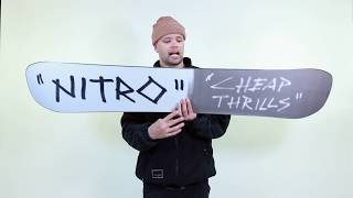 2021 Nitro Cheap Thrills Snowboard Review [upl. by Huber]