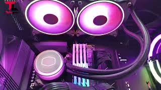 Cooler Master MasterLiquid ML240 Illusion CPU Liquid Cooler installation guide  Tech Land [upl. by Aitam]