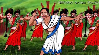 Pushpa Sami Sami Mamata Didi X Modi ji  Animated Sami Sami song  BIGJAW Anime Studio [upl. by Doty]