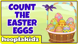 Count the Easter Eggs in the Hooplakidz  Count The Easter Eggs In The Basket  Learn Numbers [upl. by Vick]