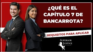 BANCARROTA CAPITULO 7 los 6 requisitos para aplicar [upl. by Anitserp]