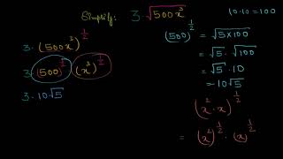 Simplifying square roots variables Hindi [upl. by Winson]