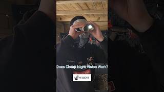 Does Cheap Night Vision Work shorts nightvision airsoft airsoftvideo nightvisioncamera fyp [upl. by Latrice]