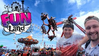 Fun Land Towyn 2023  Tir Prince Fun Fair  Full Tour and On Ride POVs [upl. by Aerahs547]