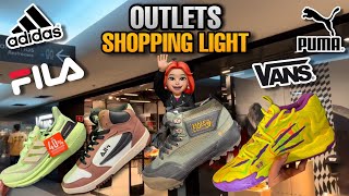 OUTLET SHOPPING LIGHT PRÉ BLACK FRIDAY ADIDAS PUMA VANS E FILA COM DESCONTO [upl. by Paget]