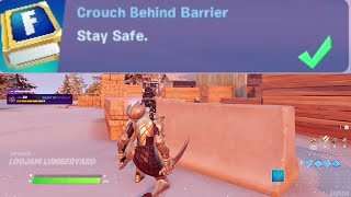 Crouch Behind Barrier  Fortnite [upl. by Gona]