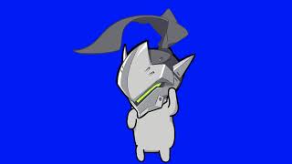 Dancing Genji Animation  Chroma key [upl. by Ahsikel]