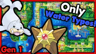 Can I Beat Pokemon Red with ONLY Water Types 🔴 Pokemon Challenges ► NO ITEMS IN BATTLE [upl. by Droffilc]