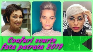 20 modele ✨ coafuri scurte fata patrata 2019 [upl. by Eitsirhc]