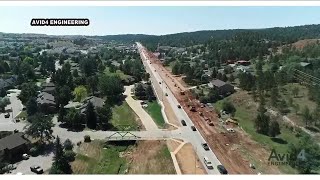 KOTA Territory Construction Report Work continues on Sheridan Lake Road [upl. by Lashonda439]