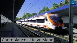 Cantoblanco Universidad C4  Cercanías Madrid  Renfe Civia [upl. by Aihseuqram634]