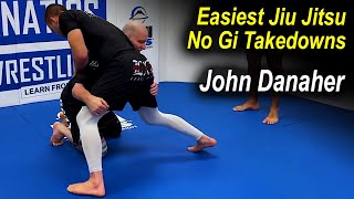 The Easiest Jiu Jitsu No Gi Takedowns by John Danaher [upl. by Anasxor]