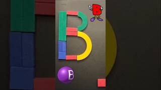 Alphabet B making with magnetic shapes [upl. by Erminie]