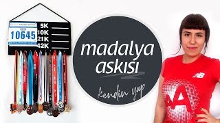 MADALYA ASKISI Nasıl Yapılır  DIY Medal Display  PINAR SARIGÖL [upl. by Dixil]