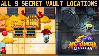 Nexomon Extinction  All 9 Secret Vault Locations [upl. by Analem]