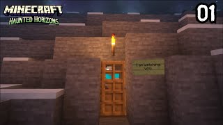 I Was ATTACKED by HEROBRINE in Minecraft Haunted Horizons Ep1 [upl. by Hawley]