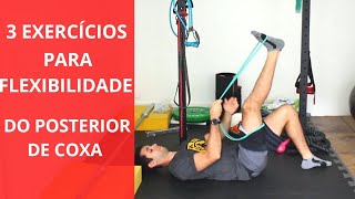 3 exercícios para flexibilidade dos isquiotibiais Posterior de coxa [upl. by Atiras751]