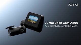 Xiaomi 70mai Dash Cam A200  1920x1080p  60 FPS  App Control [upl. by Denman]