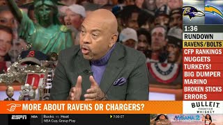 Pardon The Interruption  Mike Wilbon on Ravens beat Chargers quotLamarHenry are best duo in leaguequot [upl. by Dachi134]