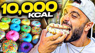 😱 10000 CALORIE in 1 ORA CHALLENGE 🍩 [upl. by Thunell742]