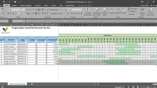 ✅ FORMATO EN EXCEL PARA PROGRAMACIÓN TURNOS TÉCNICOS [upl. by Tala233]