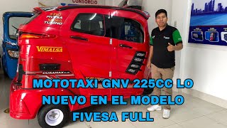 MOTOTAXI GNV DURAMAX 225CC FIBRA FIVESA DEPORTIVA FULL EQUIPADA [upl. by Royd]