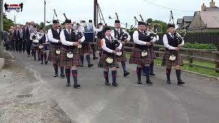 Carson Memorial Pipe Band  Battle of Dollys Brae 175th Anniversary Parade 2024 [upl. by Anaul]