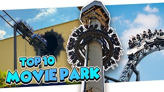 Top 10 Attraktionen im Movie Park Germany 2024 [upl. by Nevet631]