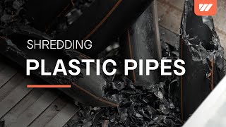 Plastic Pipes HDPE shredding with a WEIMA WLK 1000 amp WLK 1500 PalaplastSA [upl. by Goldsworthy143]