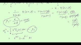 Beta Distribution Mean and Variance [upl. by Vihs]