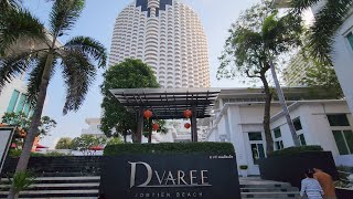 D Varee Jomtien beach Pattaya Thailand hotel dvaree walking tour review pool beach surroundings [upl. by Edas]