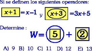 Operadores Matemáticos Problemas Resueltos de Razonamiento Matemático [upl. by Burner]