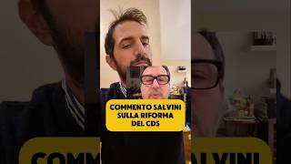 Commento le affermazioni del Ministro Salvini sulla riforma del codice della strada [upl. by Cralg]