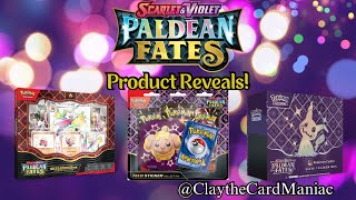 NEW Shiny Pokemon Card Set Paldean Fates ETB Preorder amp Product Reveals [upl. by Domini689]