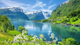 Poetic sentiment sparkling in the spring light of Hardangerfjord Norway [upl. by Amling955]