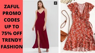 Zaful Coupons Promo Codes ⭐ Up To 75 OFF TRENDY FASHION [upl. by Imojean]